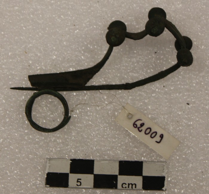 fibula e anello in bronzo
