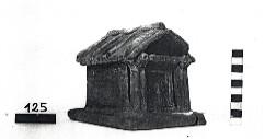 modellino di tempio fittile