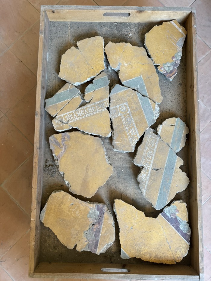 frammenti di pittura parietale