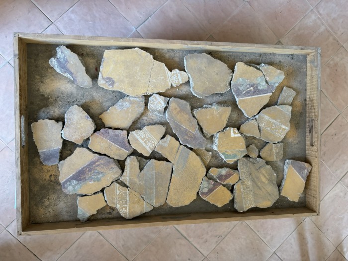 frammenti di pittura parietale