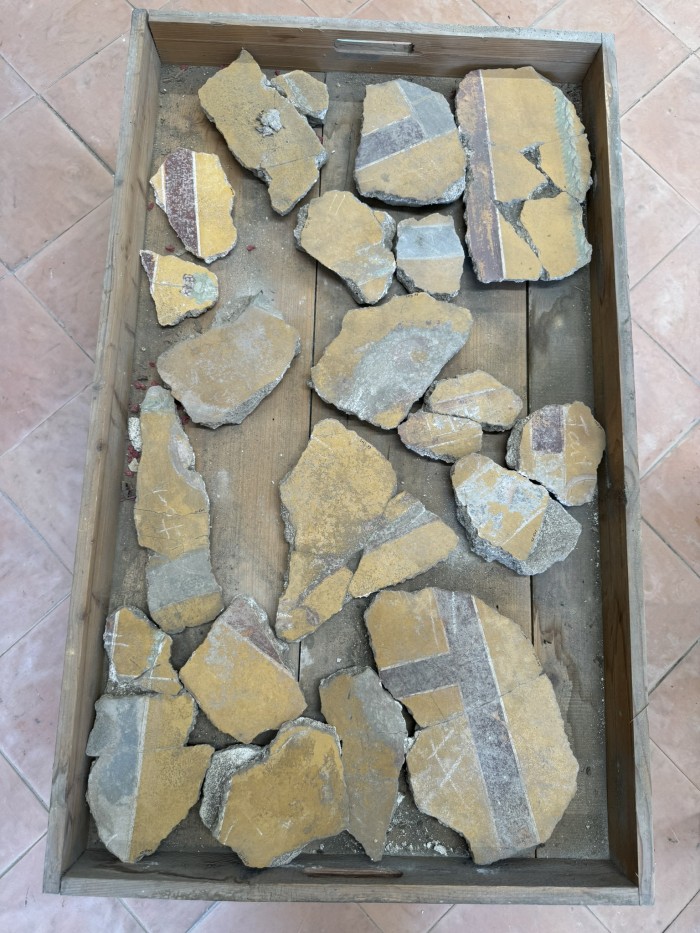 frammenti di pittura parietale