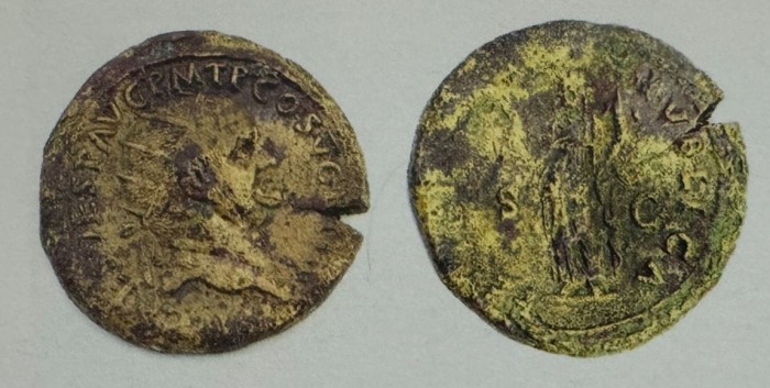 dupondio di Vespasiano in bronzo