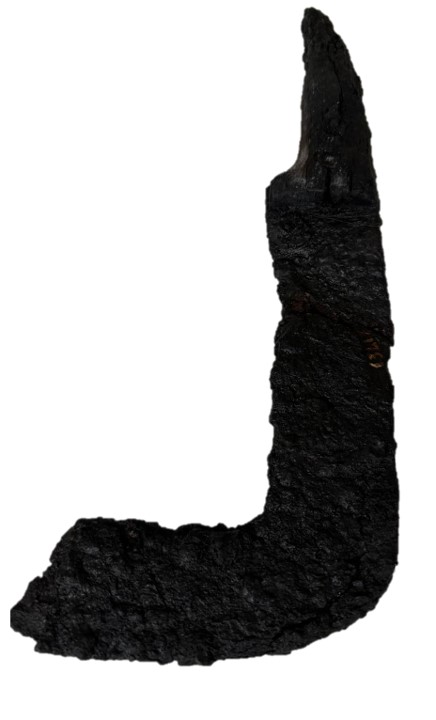 roncola di ferro con parte di immanicatura