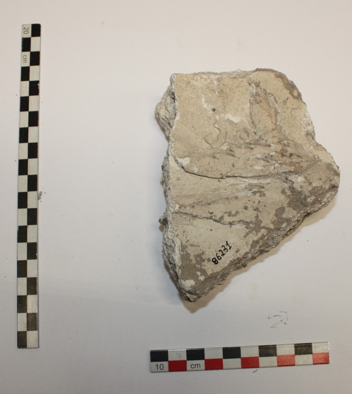 frammento di stucco
