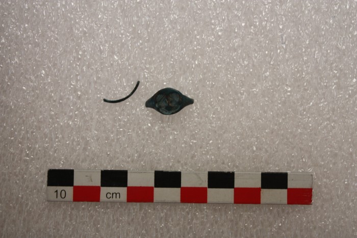 anello digitale con sigillo in bronzo